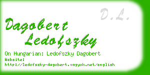 dagobert ledofszky business card